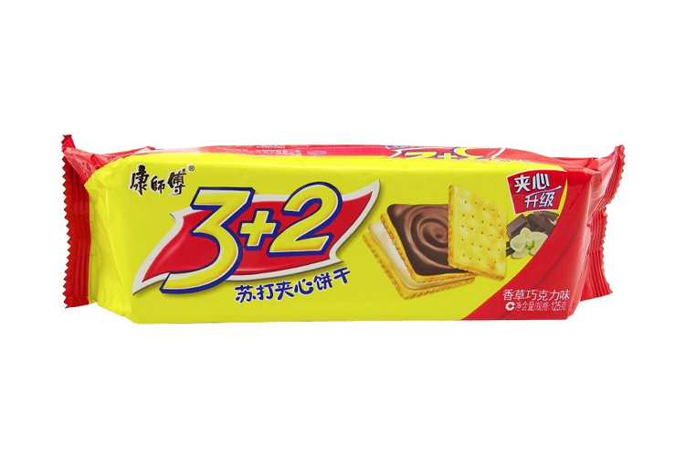 康师傅3+2苏打香草巧克力 125G